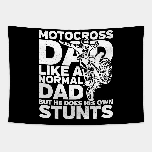 Motocross Dad Like A Normal Dad Only Cooler Tapestry by EPDROCKS