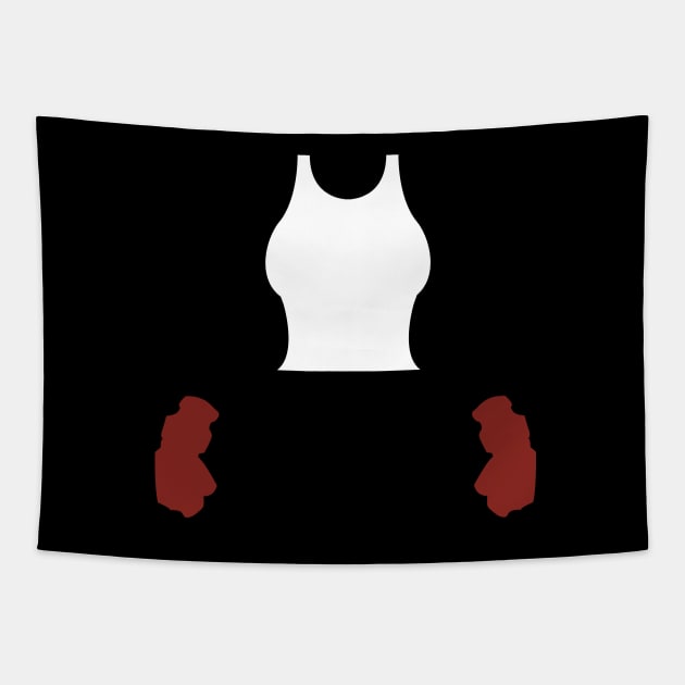 Minimalist Tifa, Final Fantasy 7 Tapestry by PWCreate