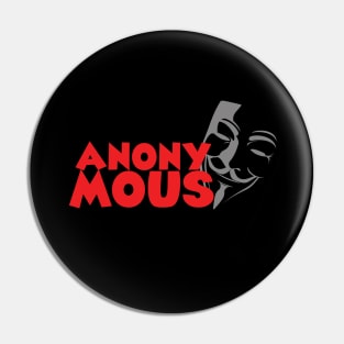 anonymous mask Pin