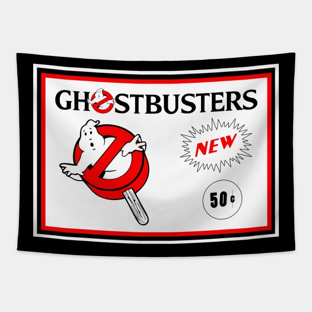 Vintage Ice Cream Sticker...who you gonna call? Tapestry by old_school_designs