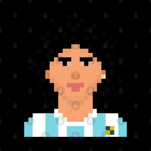 Maradona 8bit by Roti Kodok Art