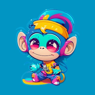 Kawaii Monkey T-Shirt