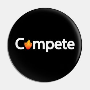 Compete competing typography design Pin