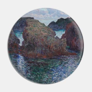 Rocks at Port-Goulphar, Belle-Ile by Claude Monet Pin