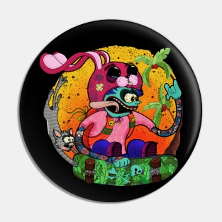 crazy skater Pin