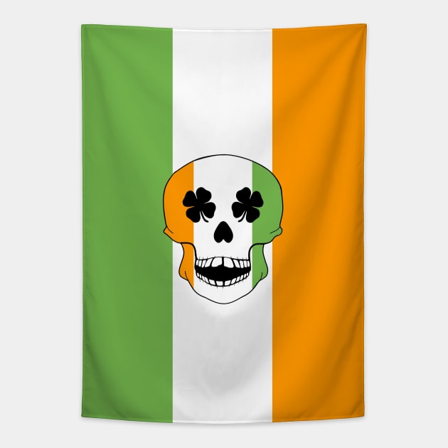 THE Irish Skull St Paddys Day Tapestry by SartorisArt1