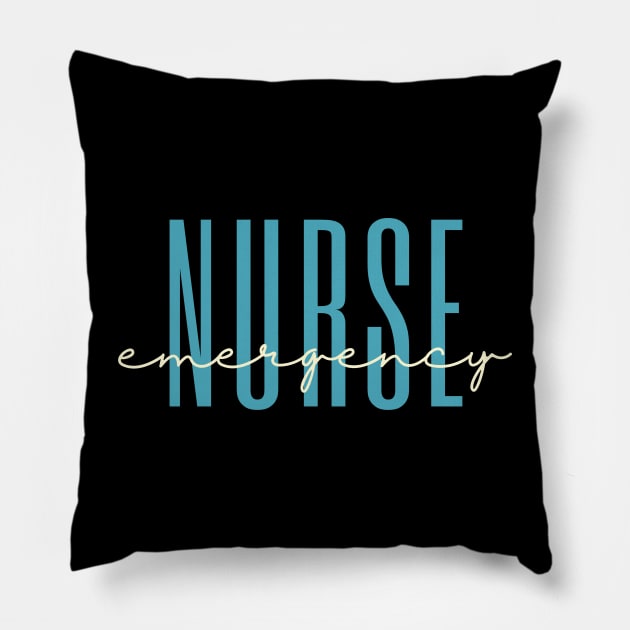 Nurse Emergency T-Shirt; Nurse Graduation Gift For Women Pillow by BeyondThat