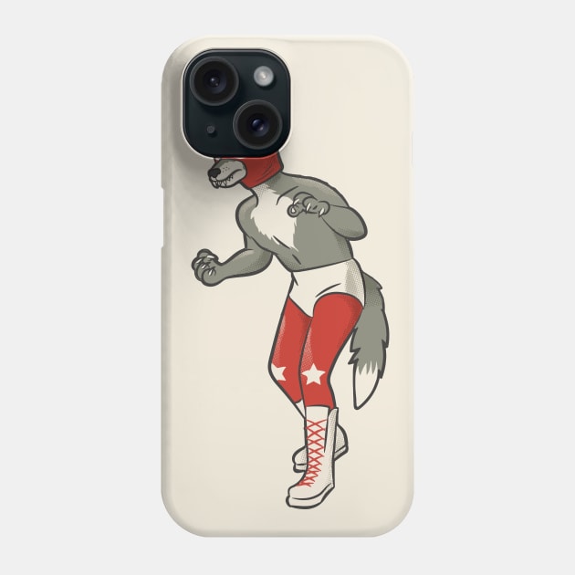 Funny Mexican Xolo Hairless Dog Luchador Wrestler Sketch Drawing Phone Case by SLAG_Creative