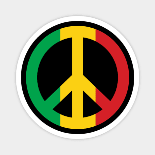 Peace Rasta Sign Magnet