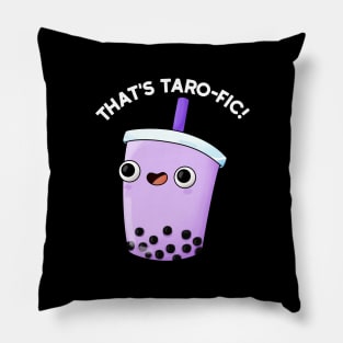 That's Tarofic Cute Boba Tea Pun Pillow