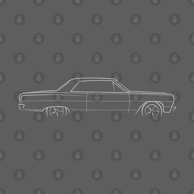 1964 Chevy Chevelle - profile stencil, white by mal_photography