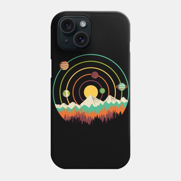 Planets Landscape Phone Case by coffeeman