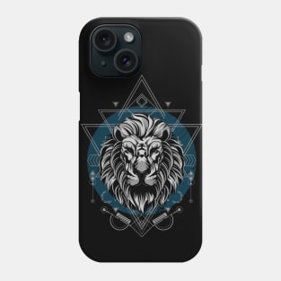 Lion / Urban Streetwear / White Lion and Ornaments Phone Case