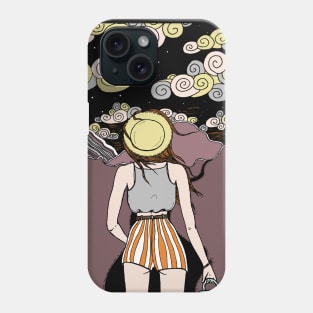 Red-haired girl Phone Case