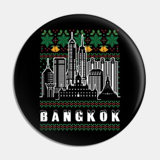 Bangkok Thailand Ugly Christmas Pin