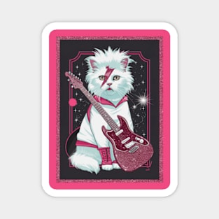 Ziggy Stardust Cat Magnet