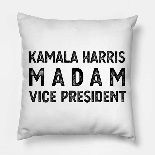 Madam Vice President Kamala harris Kamala Harris kamala harris masks Pillow by Gaming champion