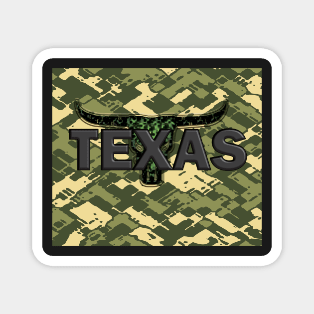 Texas Camo Magnet by rc1ark