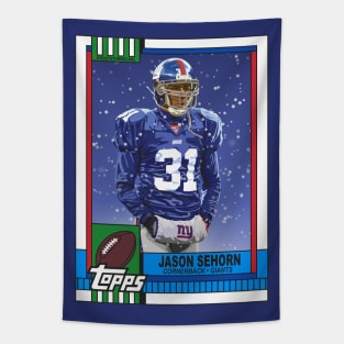 Retro Jason Sehorn Card Tapestry