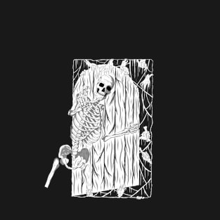 Skull In the door T-Shirt