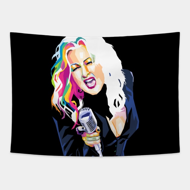 Cyndi Lauper Tapestry by Wijaya6661