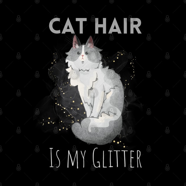 Cat hair is my Glitter - Turkish Angora by Feline Emporium