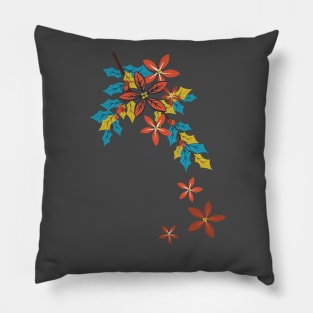 Poinsettia Sprig Pillow