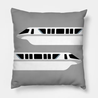 Minimal Monorail Silver Pillow