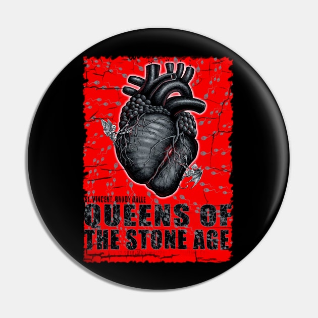 Queens Stone Age Pin by Kena Ring Arts