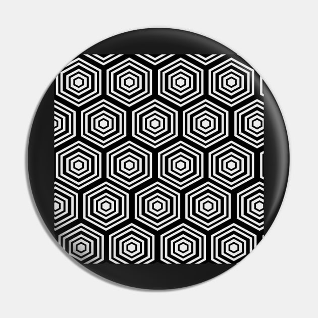 abstract monochrome geometric design with hexagons Pin by pauloneill-art