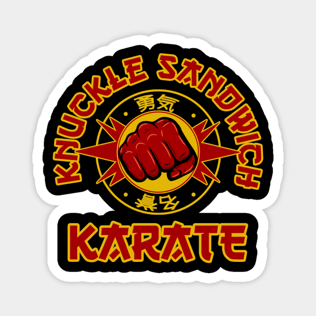 Knuckle Sandwich Karate Magnet by SimonBreeze