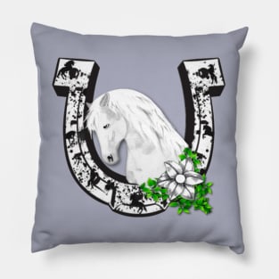 Horse Lovers Horseshoe Pillow