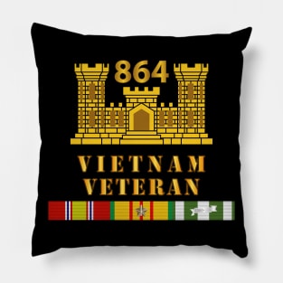 864th Engineer Battalion - ENG Branch - Vietnam Vet w VN SVC Pillow