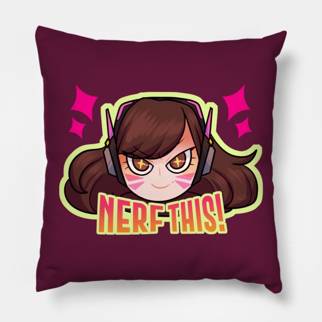 NERF THIS! Pillow by ClawCraps