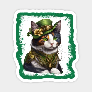 Just A Lady Cat For St. Patrick's Day Magnet