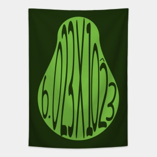 Avogadro numbers avocado pun Tapestry