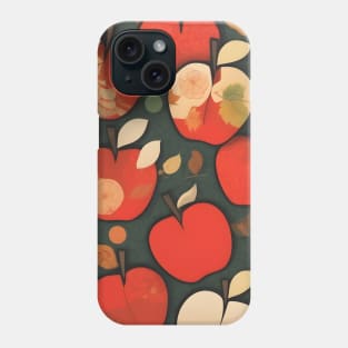Chiyogami Red Apples Pattern Phone Case