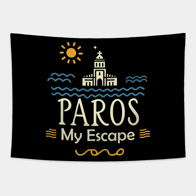 Paros Greece. Tapestry by Chrislkf