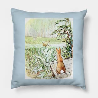 Peter Sees the Garden Gate - Beatrix Potter Pillow