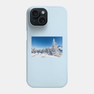 Winter mountain forest landscape, Tatry Mountains Phone Case