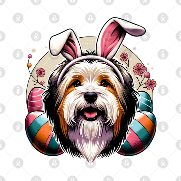 Tibetan Terrier Celebrates Easter with Joyful Spirit by ArtRUs