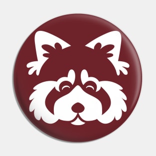 Red Panda Face Pin