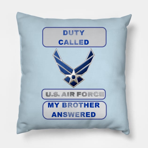 DutyCalledAirForce Brother Pillow by Cavalrysword