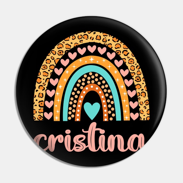 Cristina Name Cristina Birthday Pin by CreativeShirt