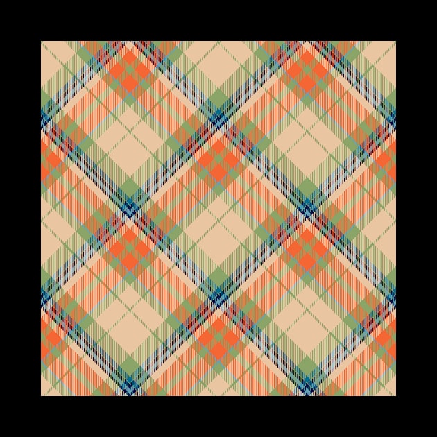 Vintage Scandinavian plaid pattern fabric by admeral