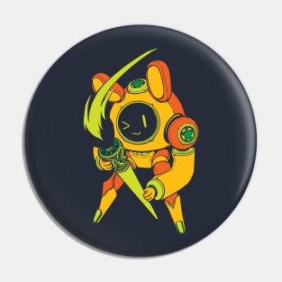 Bunny Bot - Neon Citrus Pin