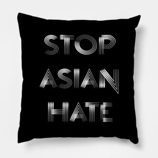 "Stop Asian Hate" Written with Lines Pillow