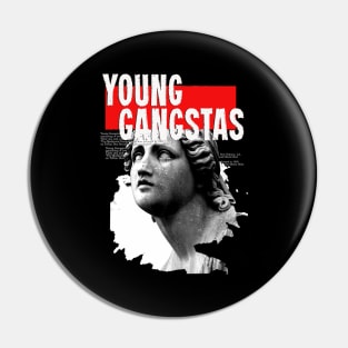 Young Gangstas hiphop Pin