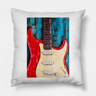 Red Strat Pillow