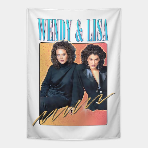 Wendy & Lisa / Retro Fan Design Tapestry by DankFutura